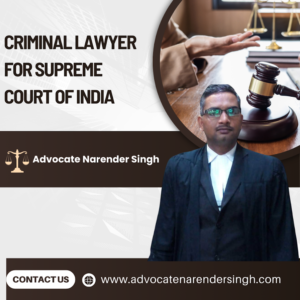 Criminal Lawyer for Supreme Court of India