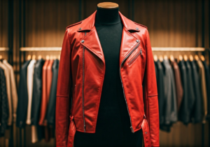 Red Leather Jacket Men