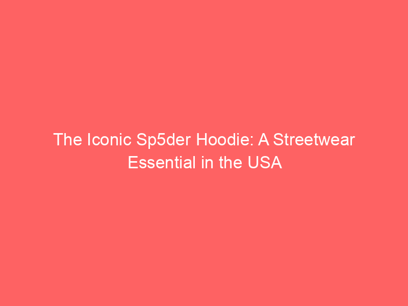 The Iconic Sp5der Hoodie: A Streetwear Essential in the USA post thumbnail image