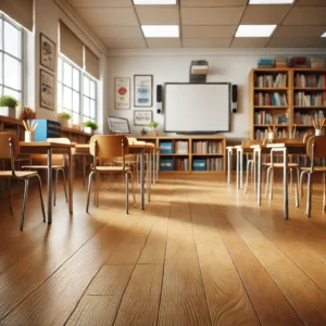 Classroom Wood Flooring