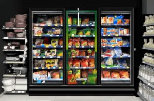 Commercial novelty glass top freezers