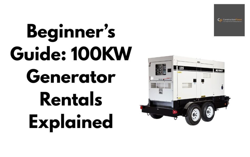 100KW generator rental