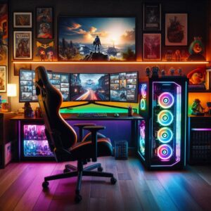 A custom gaming pc