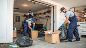 men removing junk
