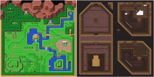 Link, who traverses the Dark World Zelda: A Link to the Past Walkthrough, to move between worlds by the help of Magic Mirror in The Legend of Zelda quest.