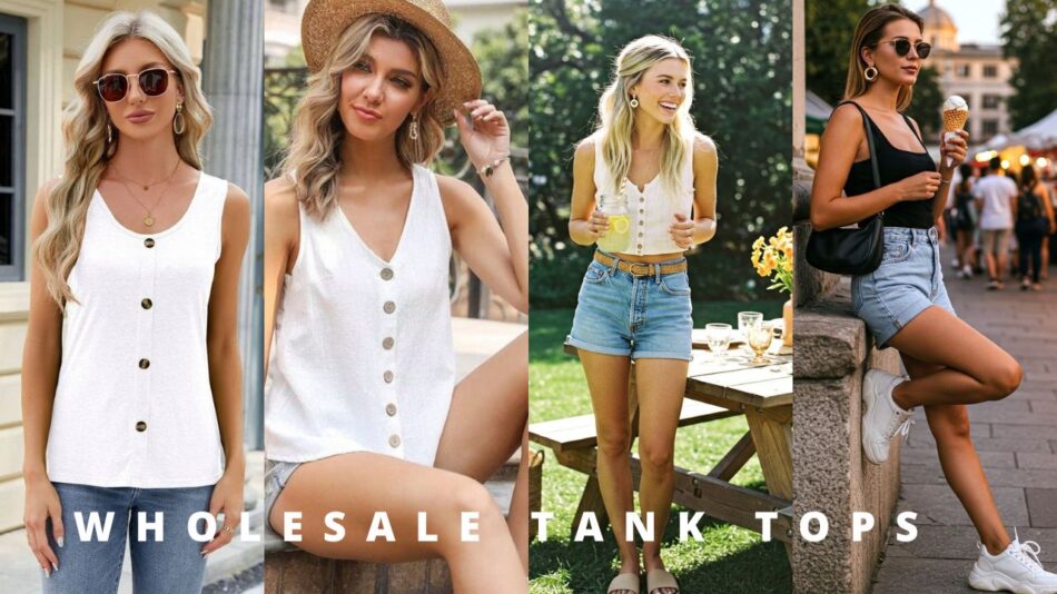white tank top
