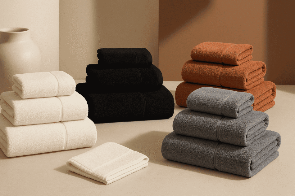 Towel Sets in Modern Bathroom