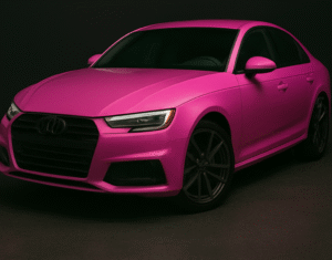 Pink vinyl wrap