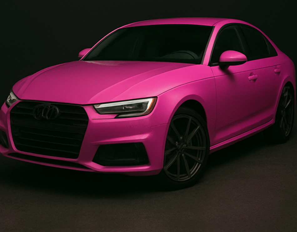 Pink vinyl wrap