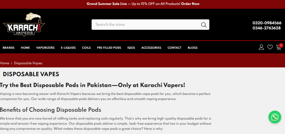 disposable vape price in Pakistan