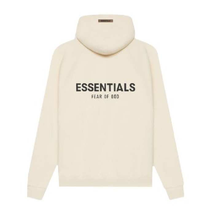 essentials beige hoodie
