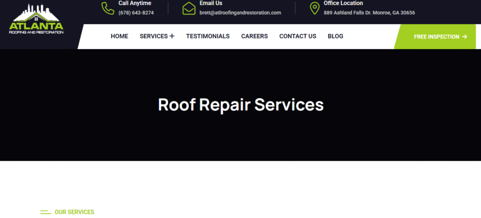 roof inspection services in atlanta