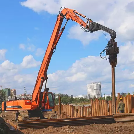 vibratory hammer pile driving