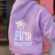Pink Palm Puff Hoodie