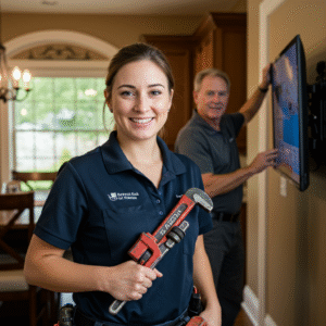 Plumbing Services and TV Mounting Service