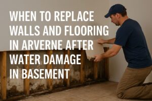 Water Damage In Basement