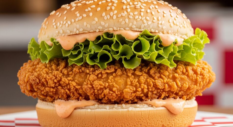 crispy chicken burger