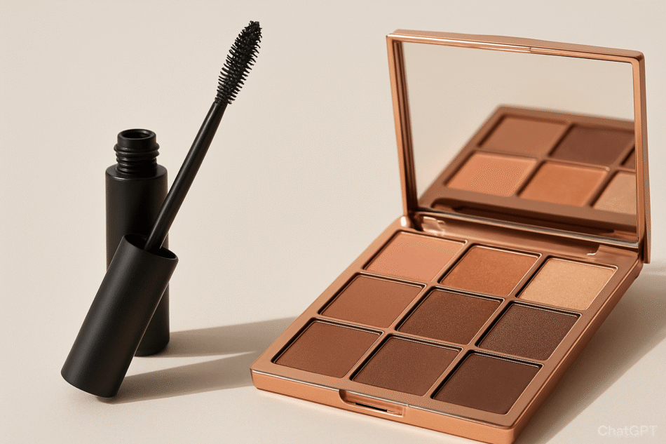 Eyeshadow Palette and Tubing Mascara