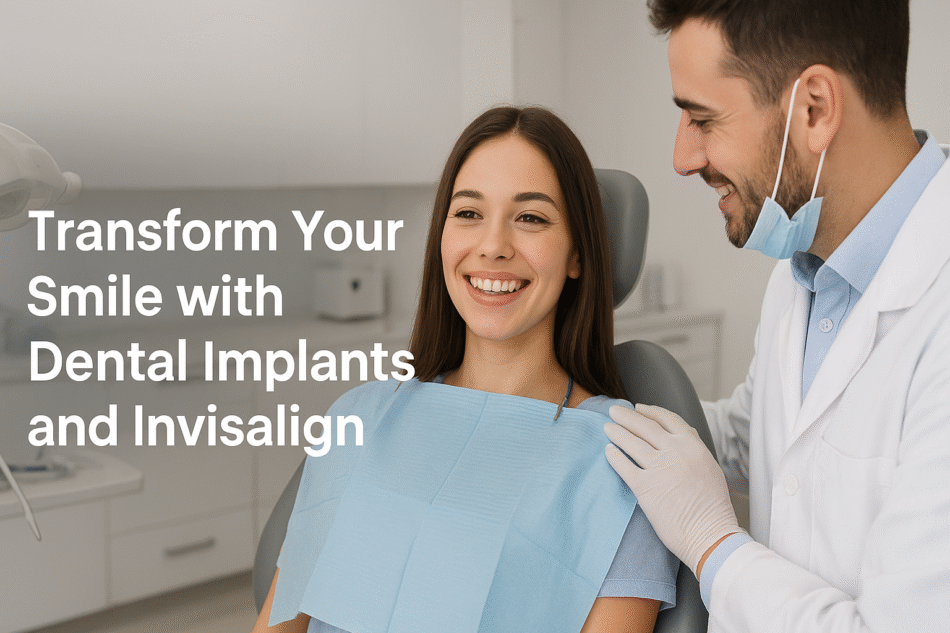 Transform Your Smile with Dental Implants and Invisalign