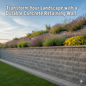 concrete retaining wall