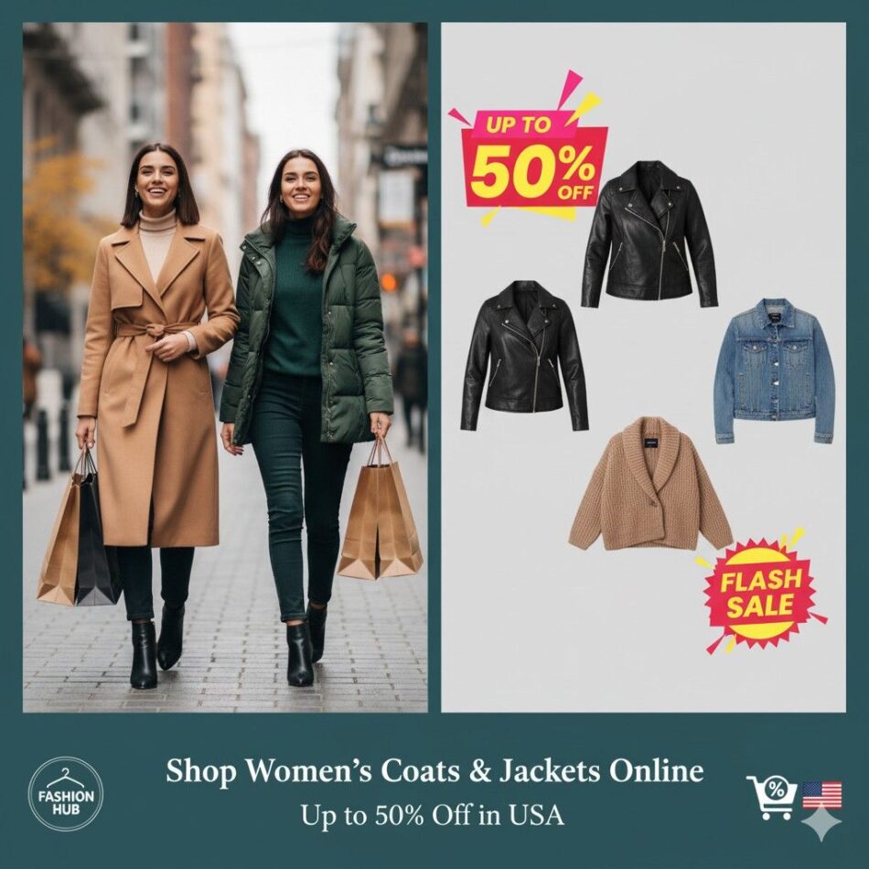 Shop Women’s Coats & Jackets Online – Up to 50% Off in USA