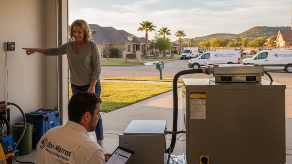 heat pump repair services in San Marcos, TX
