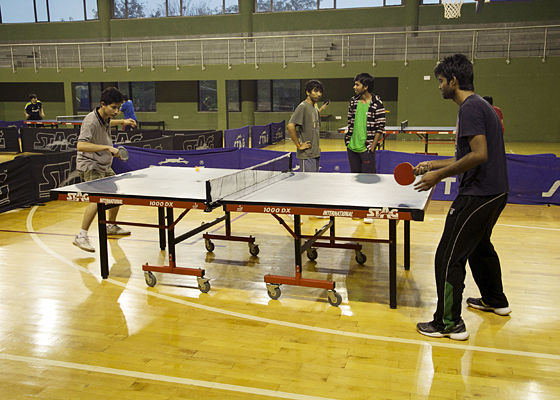 table tennis near m