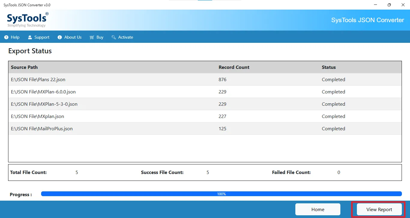 lastly, hit on the view reoprt