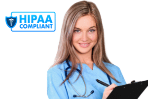 HIPAA-compliant medical scribes