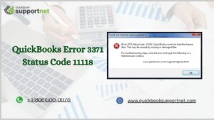 QuickBooks Error 3371 Status Code 11118