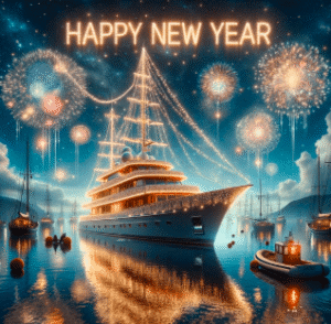 New year yacht celelbration in Dubai