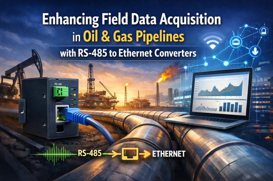 Enhancing Field Data Acquisition in Oil & Gas Pipelines with RS-485 to Ethernet Converters