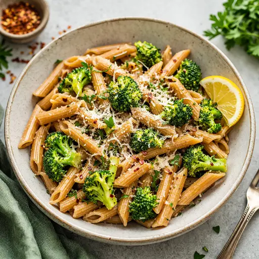 whole wheat broccoli pasta