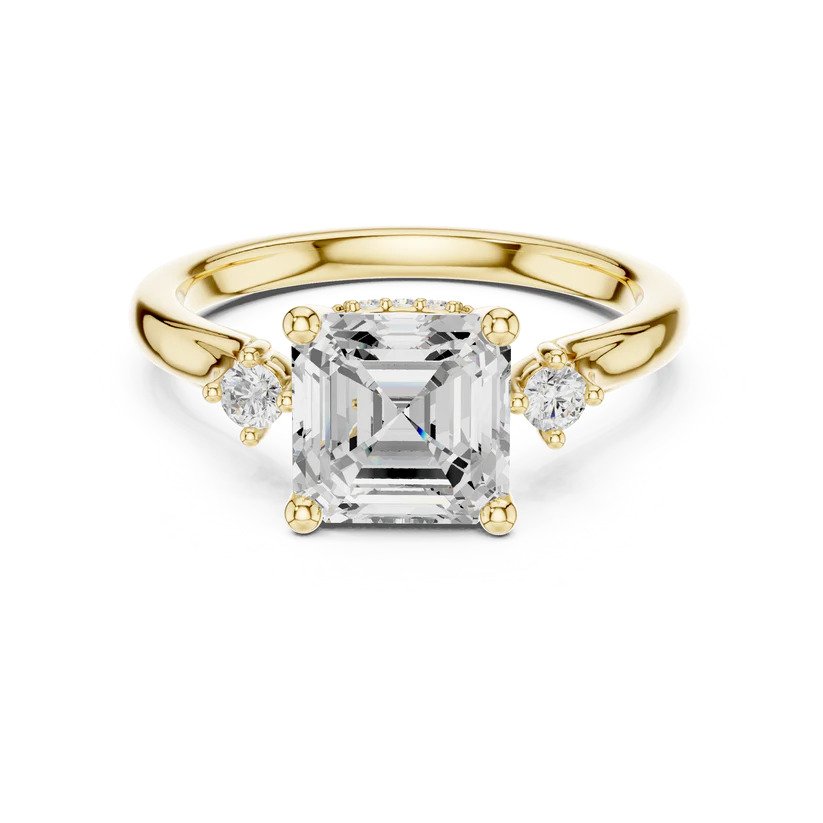 Asscher Cut Engagement Ring