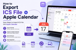 How to export ics file to Apple Calendar