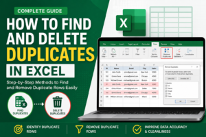 how to find and delete duplicates in Excel