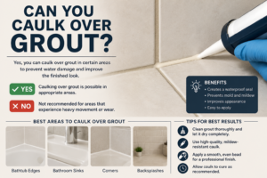 Can You Caulk Over Grout