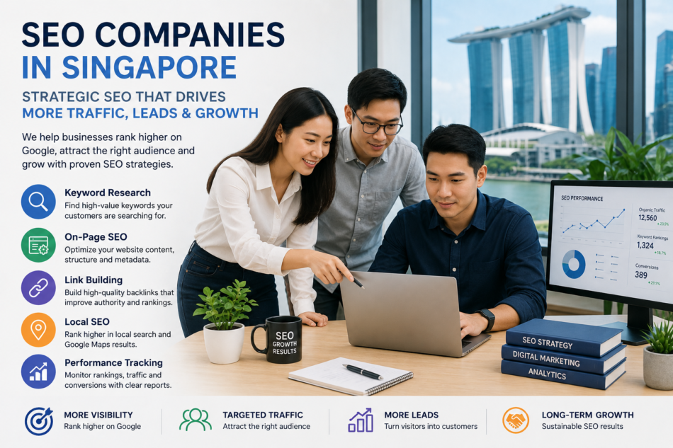 SEO companies in Singapore helping businesses improve Google rankings, organic traffic, leads, and online visibility