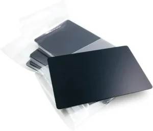 black metal business cards