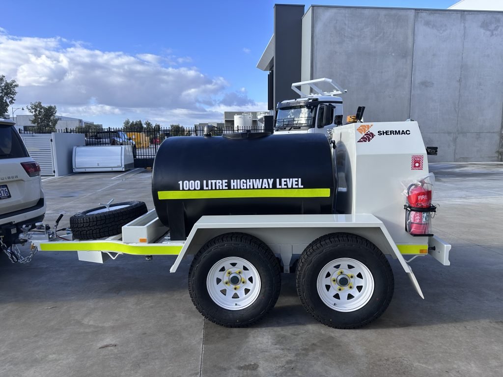 shermac wash down water cart trailers