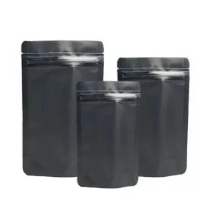 Durable Custom Black Mylar Pouches For Freshness