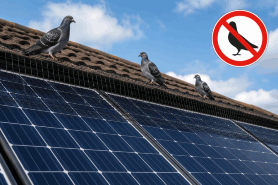 Solar Panel Bird Protection