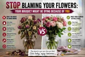 Stop Blaming Your Flowers: Your Bouquet Might Be Dying Because of You