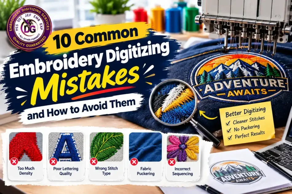 10 Common Embroidery Digitizing Mistakes and How to Avoid Them