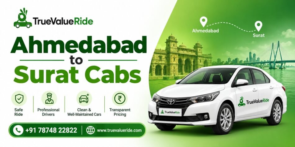 Ahmedabad to Surat Taxi Service.
