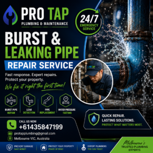 burst pipes melbourne