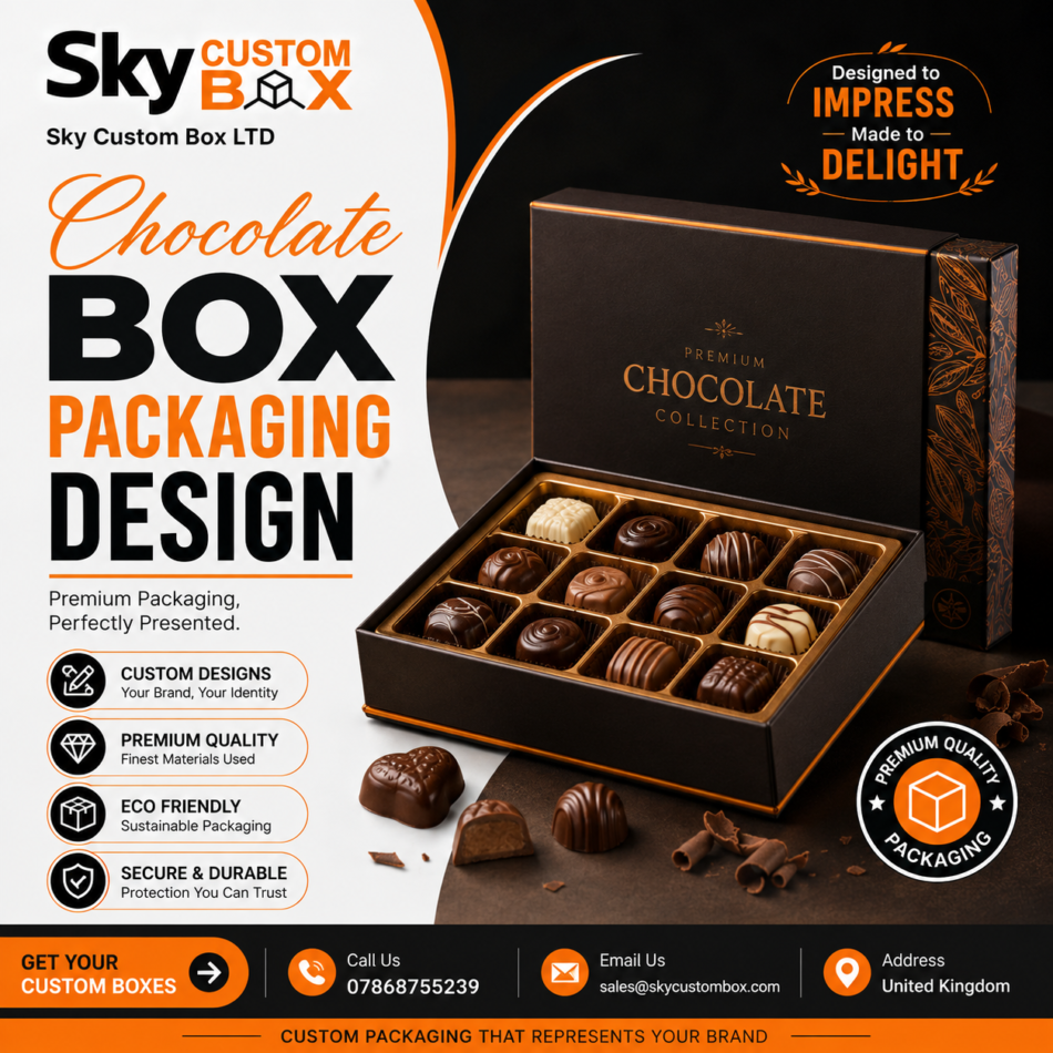 chocolate box packaging design