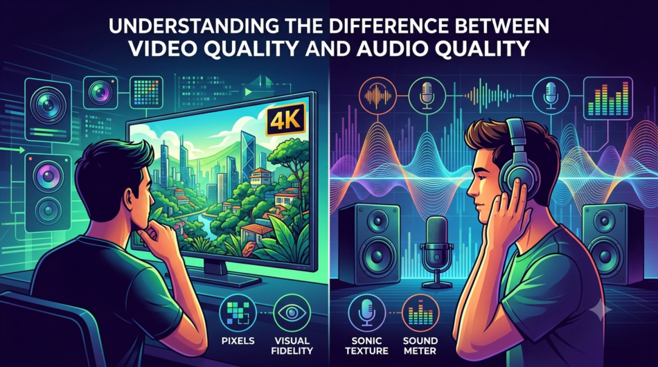 Difference Between Video Quality and Audio Quality
