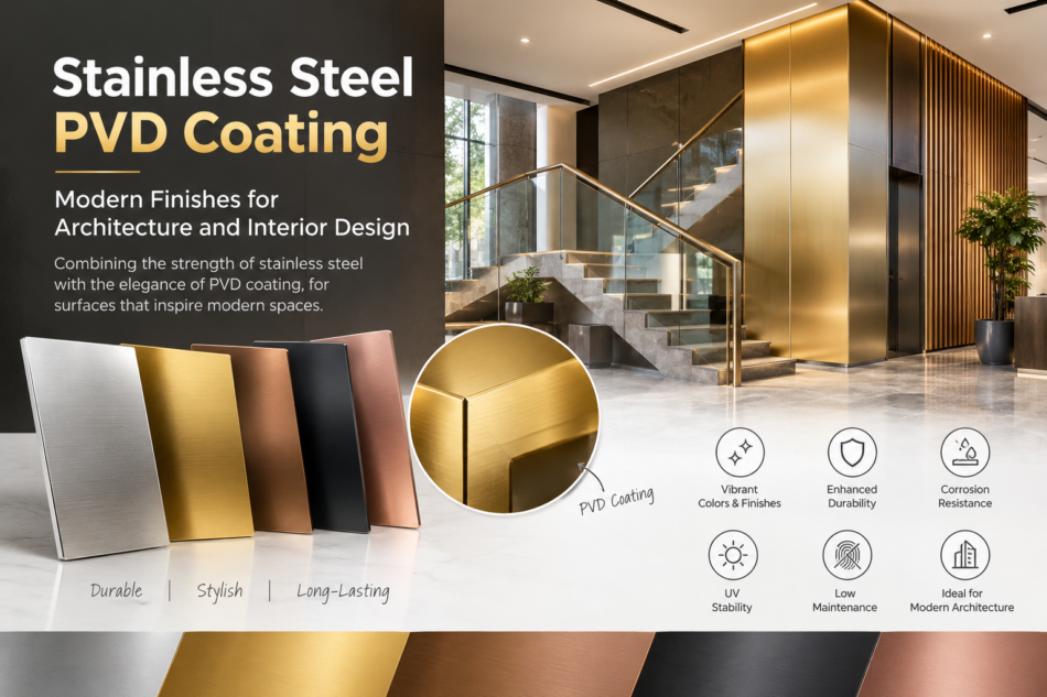 Stainless Steel PVD Coating: Modern Finishes for Architecture and Interior Design