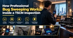 Professional bug sweeping and TSCM inspection in Gurgaon
